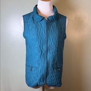 Teal Quilted Vest